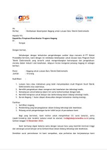 Lowongan Kerja Lulusan Teknik Elektromedis