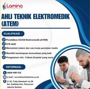 Lowongan Kerja Lulusan Teknik Elektromedis
