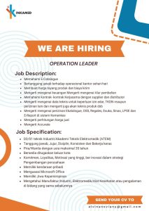 Lowongan Pekerjaan Elektromedis ATEM Andakara