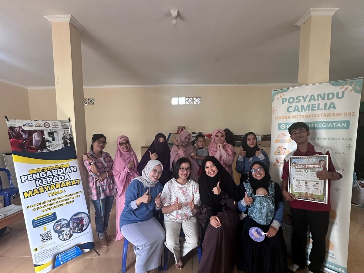 Akademi Teknik Elektromedik Andakara dan Keperawatan Andakara Gelar Pengabdian Masyarakat: Deteksi Dini Stunting di Posyandu Camelia Rawalumbu